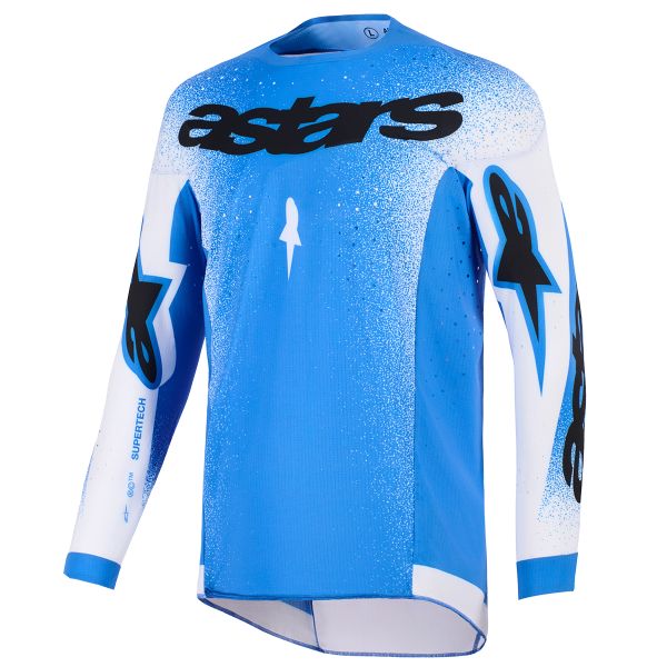 Maglia Cross Alpinestars Supertech Scenz Jersey Ucla Blue White