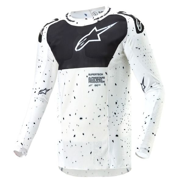 Maglia Cross Alpinestars Supertech Spek White Black