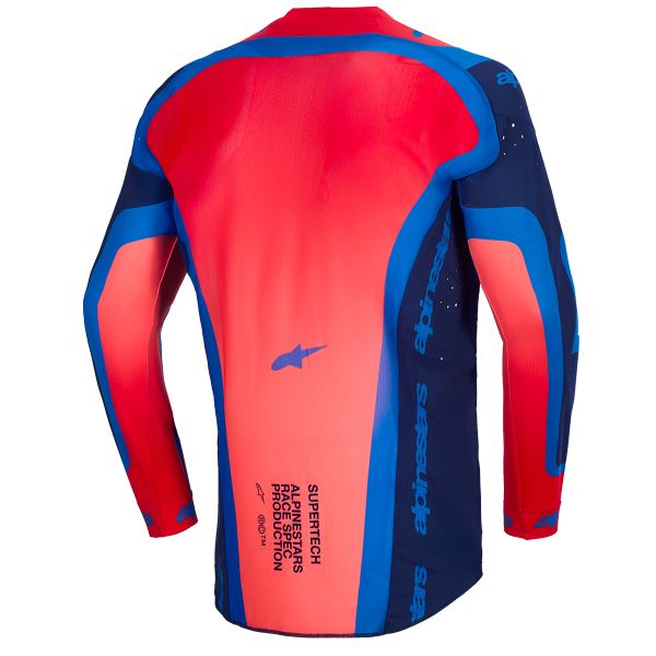 Alpinestars Supertech Vista Jersey Dark Navy Hot Coral Cobalt