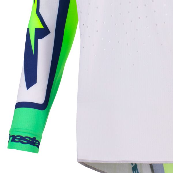 Alpinestars Supertech Vista Jersey Light Gray Yellow Fluo BlueSupertech Vista Jersey