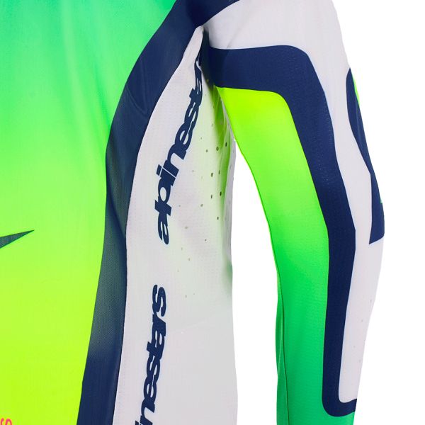 Alpinestars Supertech Vista Jersey Light Gray Yellow Fluo BlueSupertech Vista Jersey