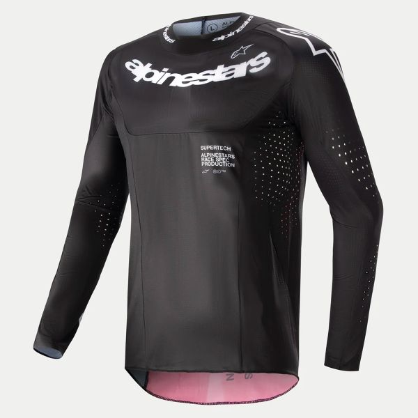 Maglia Cross Alpinestars Reparto Supertech Nero Rosso Bacca Maglia Cross Alpinestars Reparto Supertech Nero Rosso Bacca