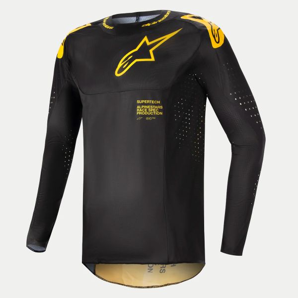 Maglia Cross Alpinestars Supertech Ward Black Yellow