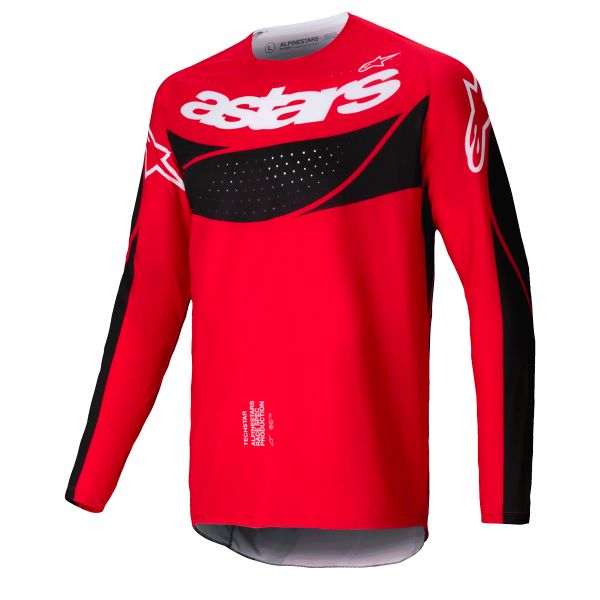 Maglia Cross Alpinestars Techstar Dreem Bright Red Black Maglia Cross Alpinestars Techstar Dreem Bright Red Black