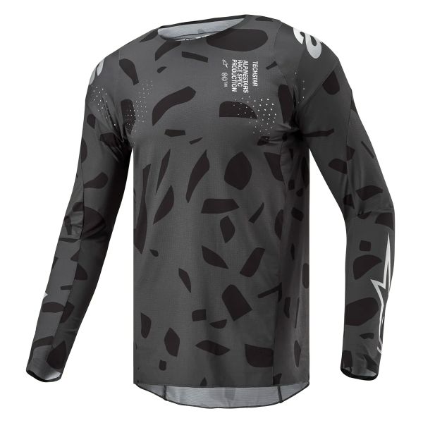 Maglia Cross Alpinestars Techstar Graphite Black Camo