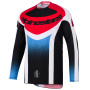 Maglia Cross Alpinestars Techstar Knif Jersey Black White Red