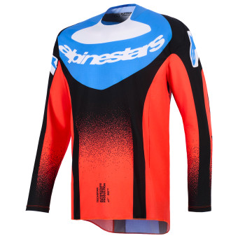 Maglia Cross Alpinestars Techstar Knif Jersey Orange Black Ucla Blue