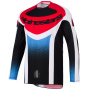 Maglia Cross Alpinestars Techstar Nomur Jersey Black White Red