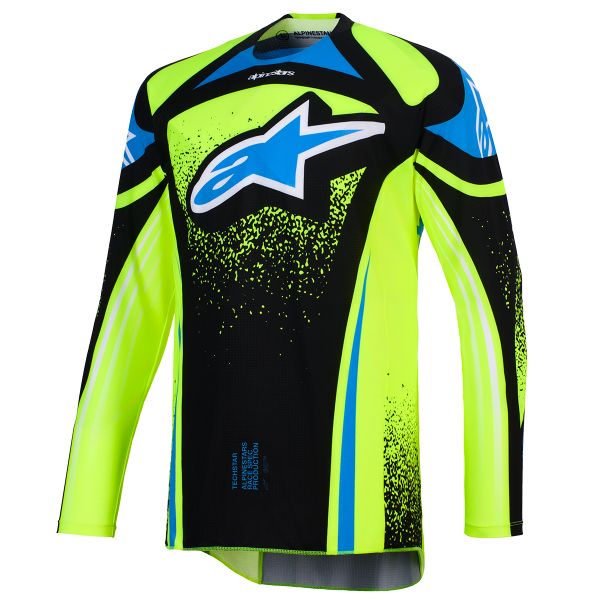 Maglia Cross Alpinestars Techstar Nomur Jersey Dk Navy Yllw FL Ucla Blue
