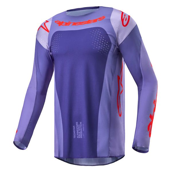 Maglia Cross Alpinestars Techstar Ocuri Purple Hot Orange