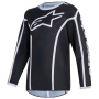 Maglia Cross Alpinestars Youth Fluid Apex Jersey Black Gray