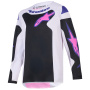Maglia Cross Alpinestars Youth Fluid Grid Jersey Black Light Gray Purple