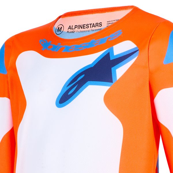 Alpinestars Youth Fluid Grid Jersey Orange Ucla Blue