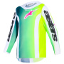 Maglia Cross Alpinestars Youth Fluid Portl Jersey Green White Black