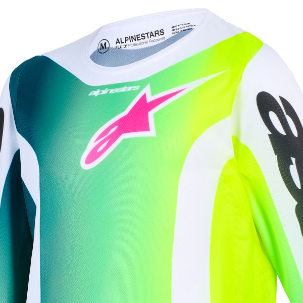 Alpinestars Youth Fluid Portl Jersey Green White Black