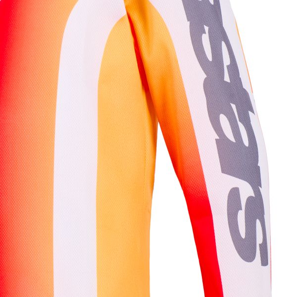 Alpinestars Youth Fluid Portl Jersey Red Light Gray Dark Gray