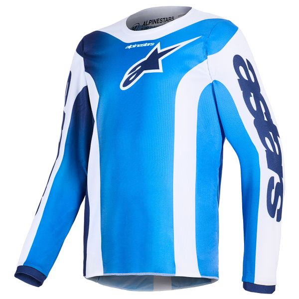 Maglia Cross Alpinestars Youth Fluid Portl Jersey Ucla Blue White