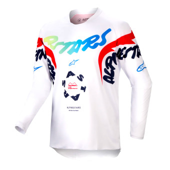Maglia Cross Alpinestars Youth Racer Hana White Multicolor