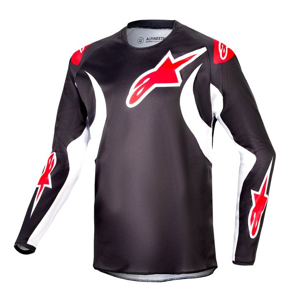Maglia Cross Alpinestars Youth Racer Lucent Black White