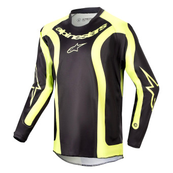 Maglia Cross Alpinestars Youth Racer Lurv Black Yellow Fluo