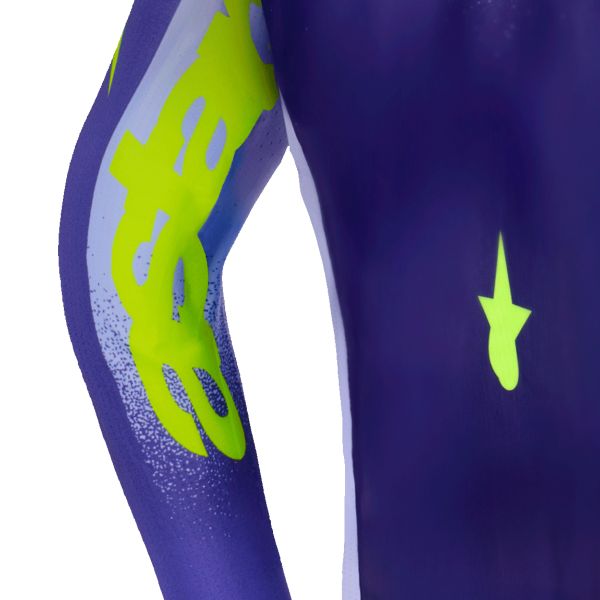Alpinestars Youth Supertech Scenz Jersey Purple Yellow Fluo