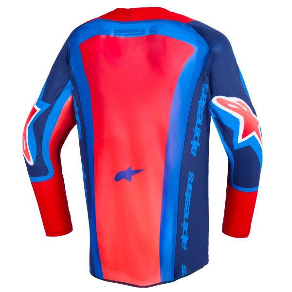 Alpinestars Youth Supertech Vista Jersey Dark Navy Hot Coral Cobalt