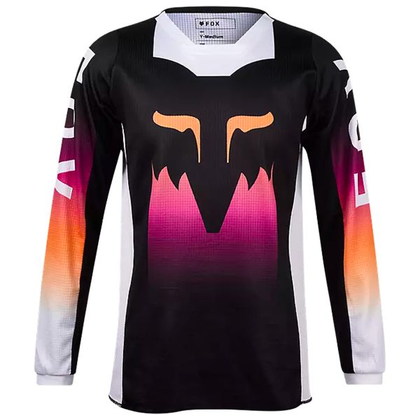 Maglia Cross FOX 180 Flora Black Pink Kid