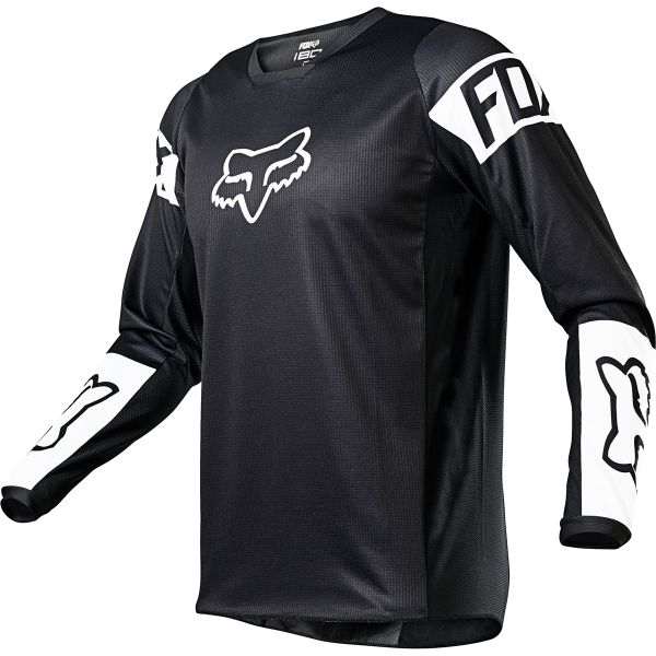 Maglia Cross FOX 180 Revn Black White Bambino Maglia Cross FOX 180 Revn Black White Bambino