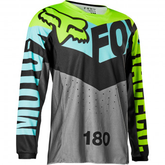 Maglia Cross FOX 180 Trice Teal Bambino