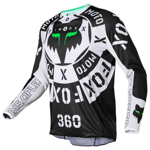Maglia Cross FOX 360 Nobyl Black White