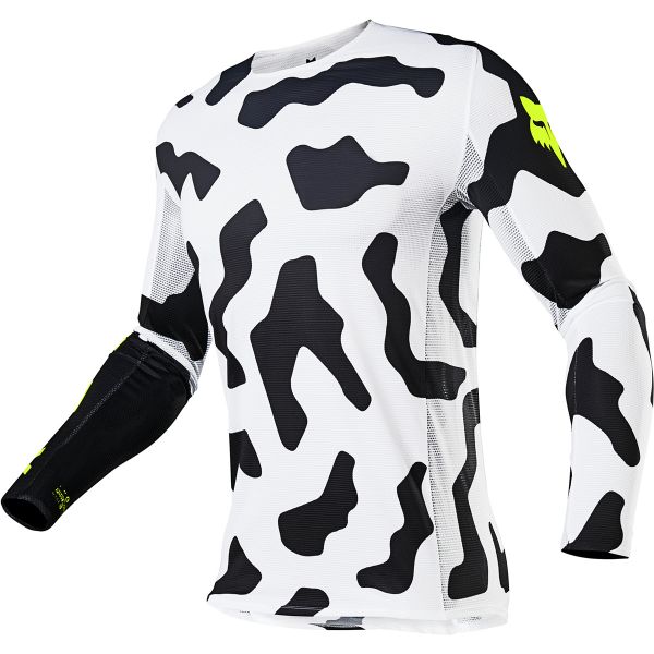 Maglia Cross FOX Flexair Psycosis Black White
