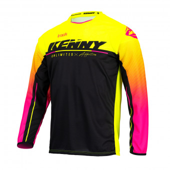 Maglia Cross Kenny Track Focus Kid Neon Yellow Jersey Maglia Cross Kenny Track Focus Kid Neon Yellow Jersey