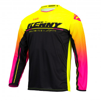 Maglia Cross Kenny Track Focus Neon Yellow Jersey