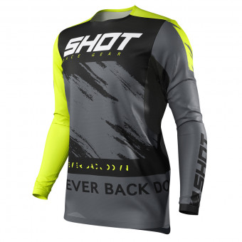 Maglia Cross SHOT Contact Draw Neon Yellow Maglia Cross SHOT Contact Draw Neon Yellow