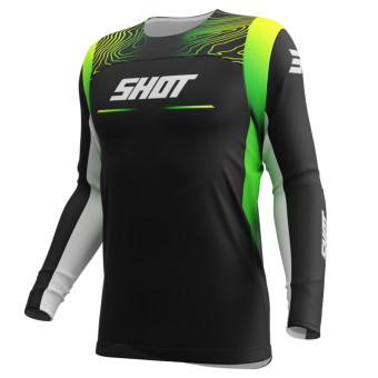 Maglia Cross SHOT Contatto Kid Apex Giallo Neon