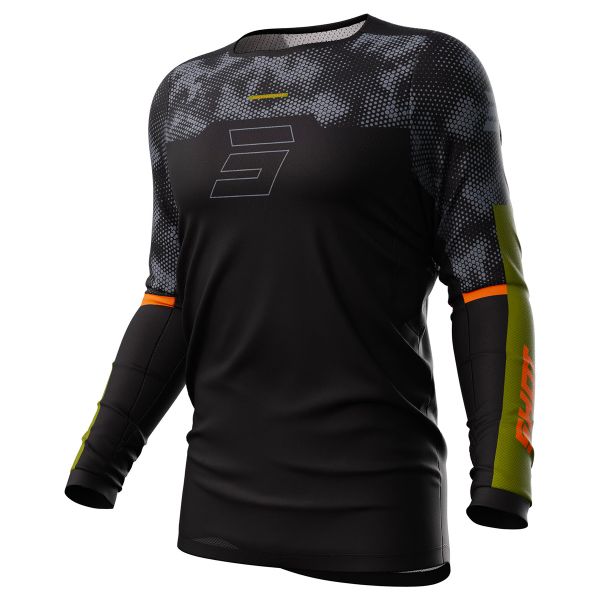 Maglia Cross SHOT Contact Patrol Black Kaki