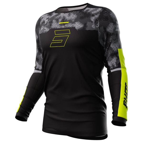 Maglia Cross SHOT Contact Patrol Black Neon Yellow