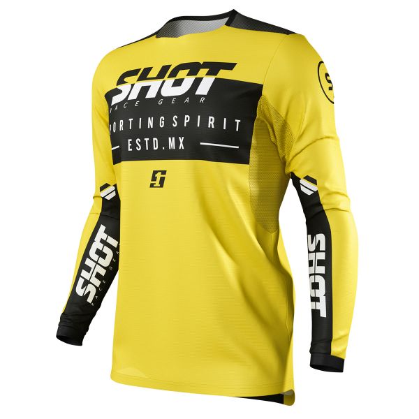 Maglia Cross SHOT Contact Spirit Yellow Maglia Cross SHOT Contact Spirit Yellow