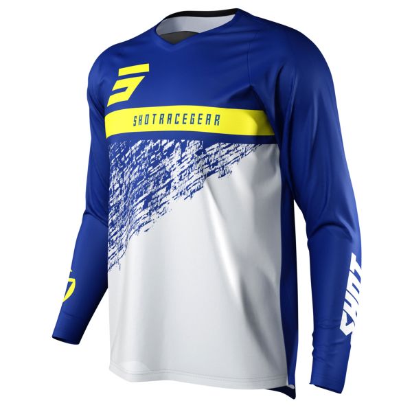 Maglia Cross SHOT Devo Roll Blue Bambino