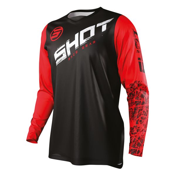 Maglia Cross SHOT Devo Slam Red Bambino