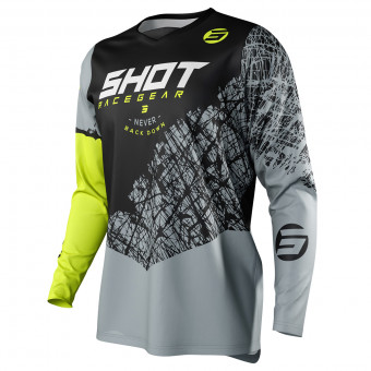 Maglia Cross SHOT Devo Storm Neon Yellow
