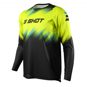 Maglia Cross SHOT Devo Versus Neon Yellow Bambino