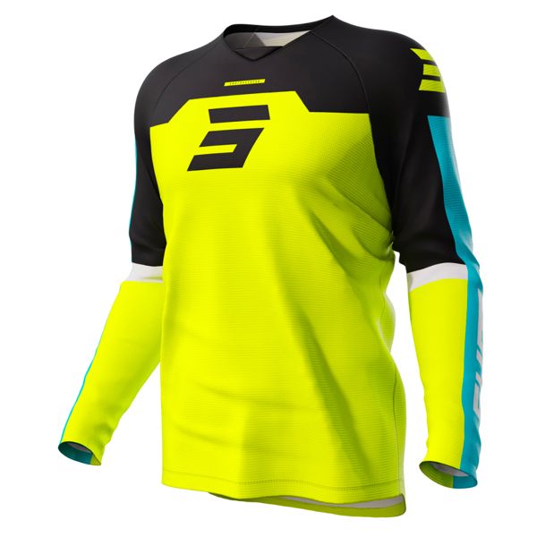 Maglia Cross SHOT Draw Iron Neon Yellow Bambino