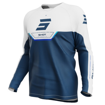 Maglia Cross SHOT Disegna il bambino Daytona Blue