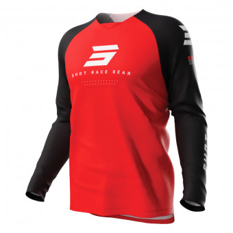 Maglia Cross SHOT Raw Escape Kid Red