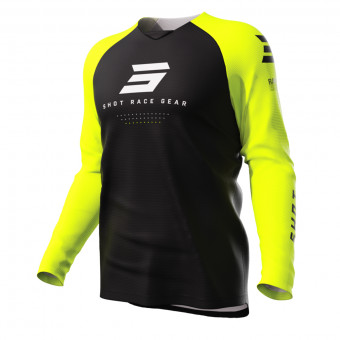 Maglia Cross SHOT Raw Escape Neon Yellow