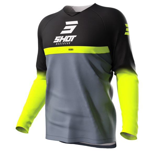 Maglia Cross SHOT Raw Reflex Kid Black