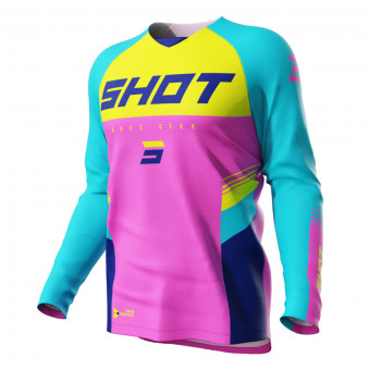 Maglia Cross SHOT Raw Tracer Kid Pink