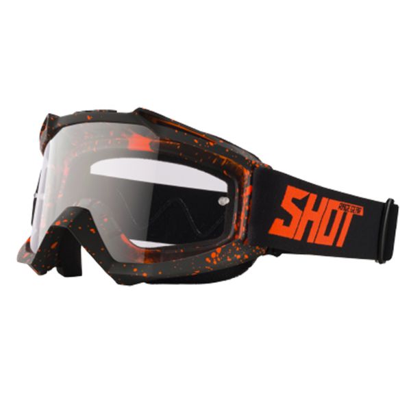 Maschera Cross SHOT Assault Drop Neon Orange Matt