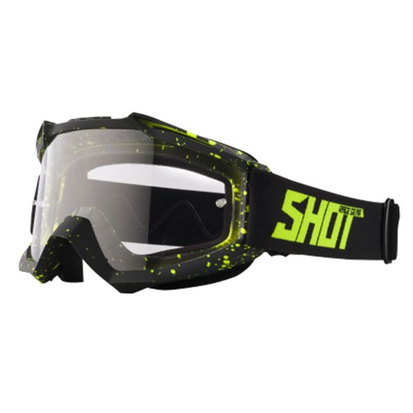 Maschera Cross SHOT Assault Neon Yellow Roll-Off